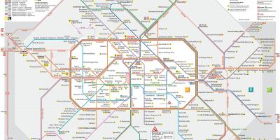 Berlín mapa de la red