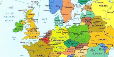 Mapa de berlín mapa de europa