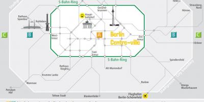 Berlín abc mapa de la zona