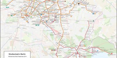 Tranvía mapa de berlín