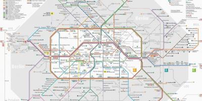 Berlín transporte público mapa