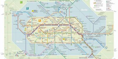 Berlín u und s-bahn mapa