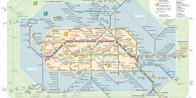 Berlín mapa de transporte público