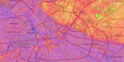 El mapa topográfico de berlín