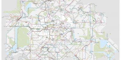 Berlín líneas de autobús mapa