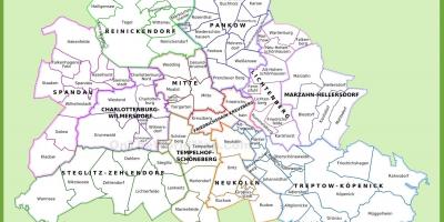 Berlín distritos mapa