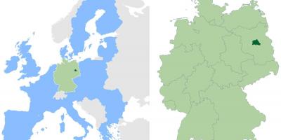 Berlín ubicación en el mapa del mundo