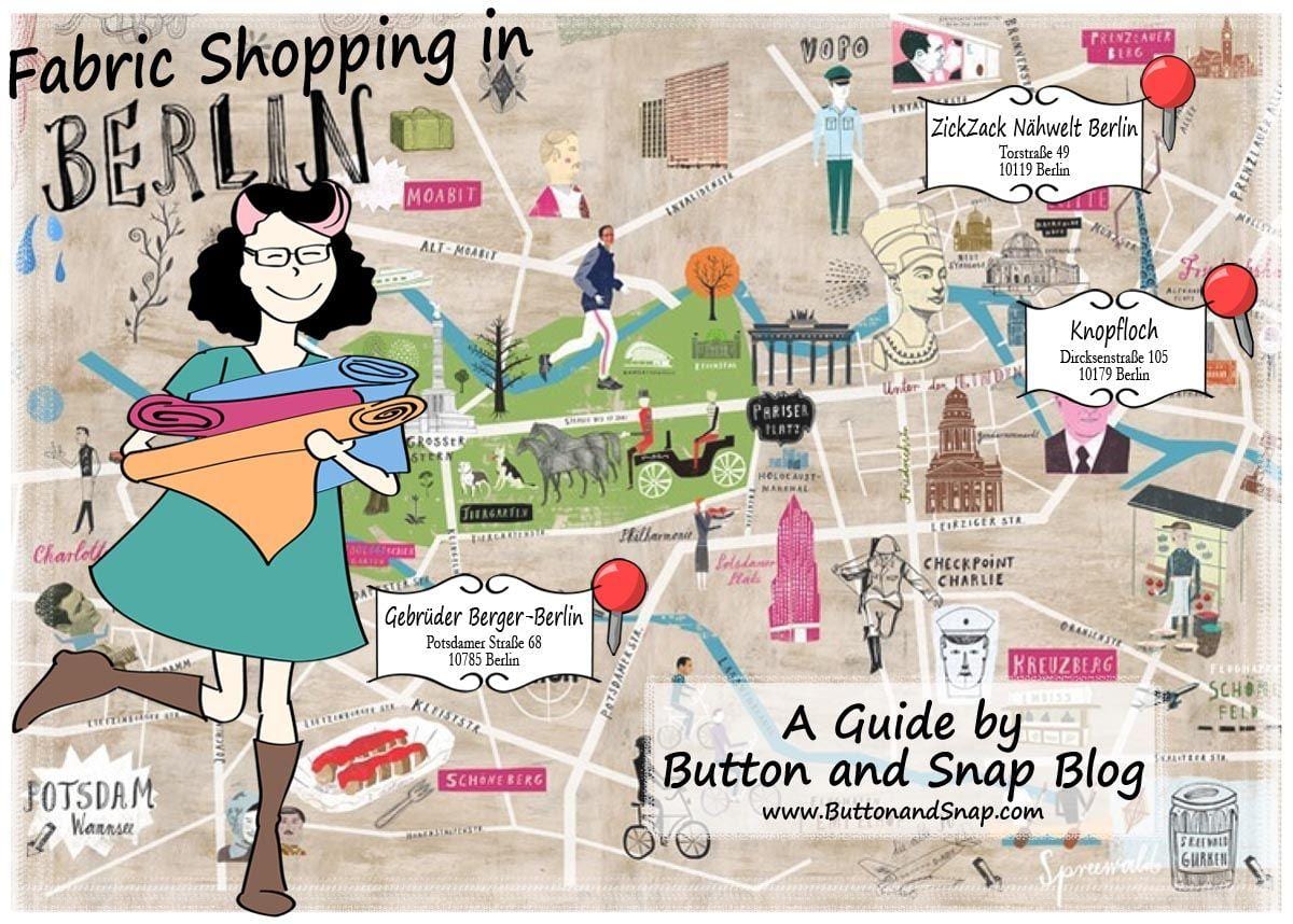 berlín, la calle comercial de mapa