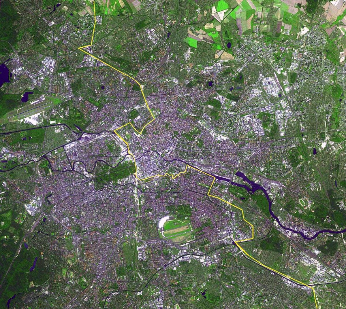 mapa de berlín satélite