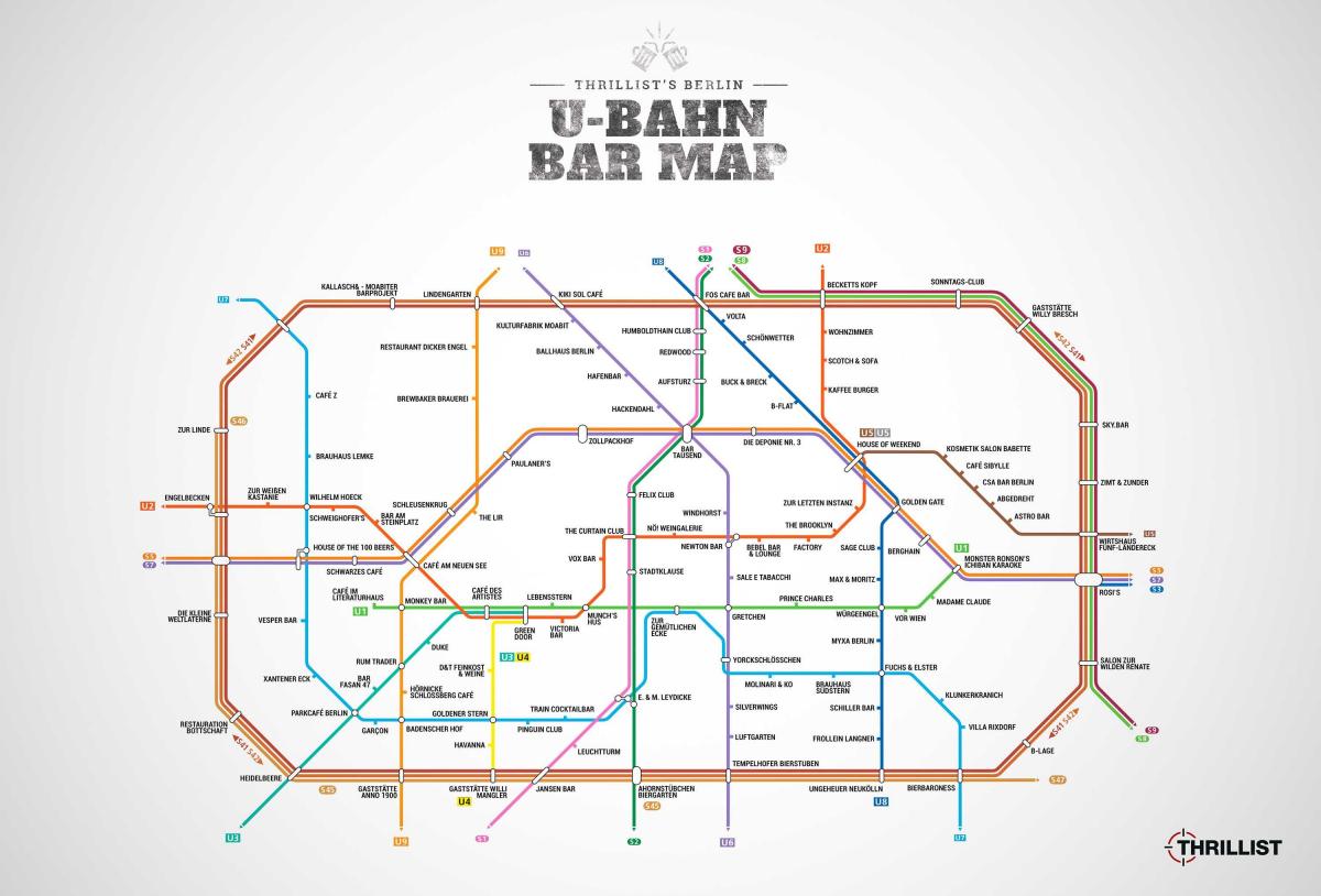 los mejores bares de berlín mapa