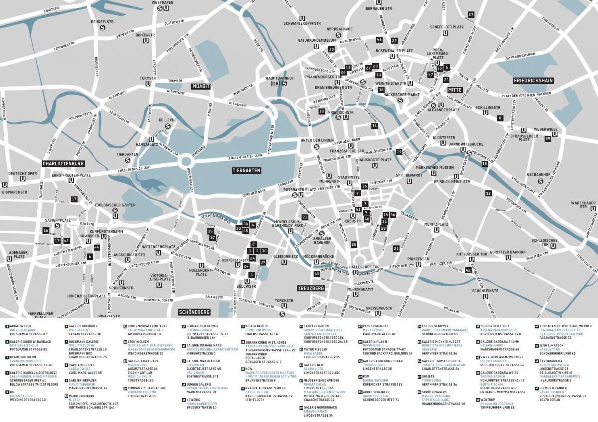 mapa de berlín galería