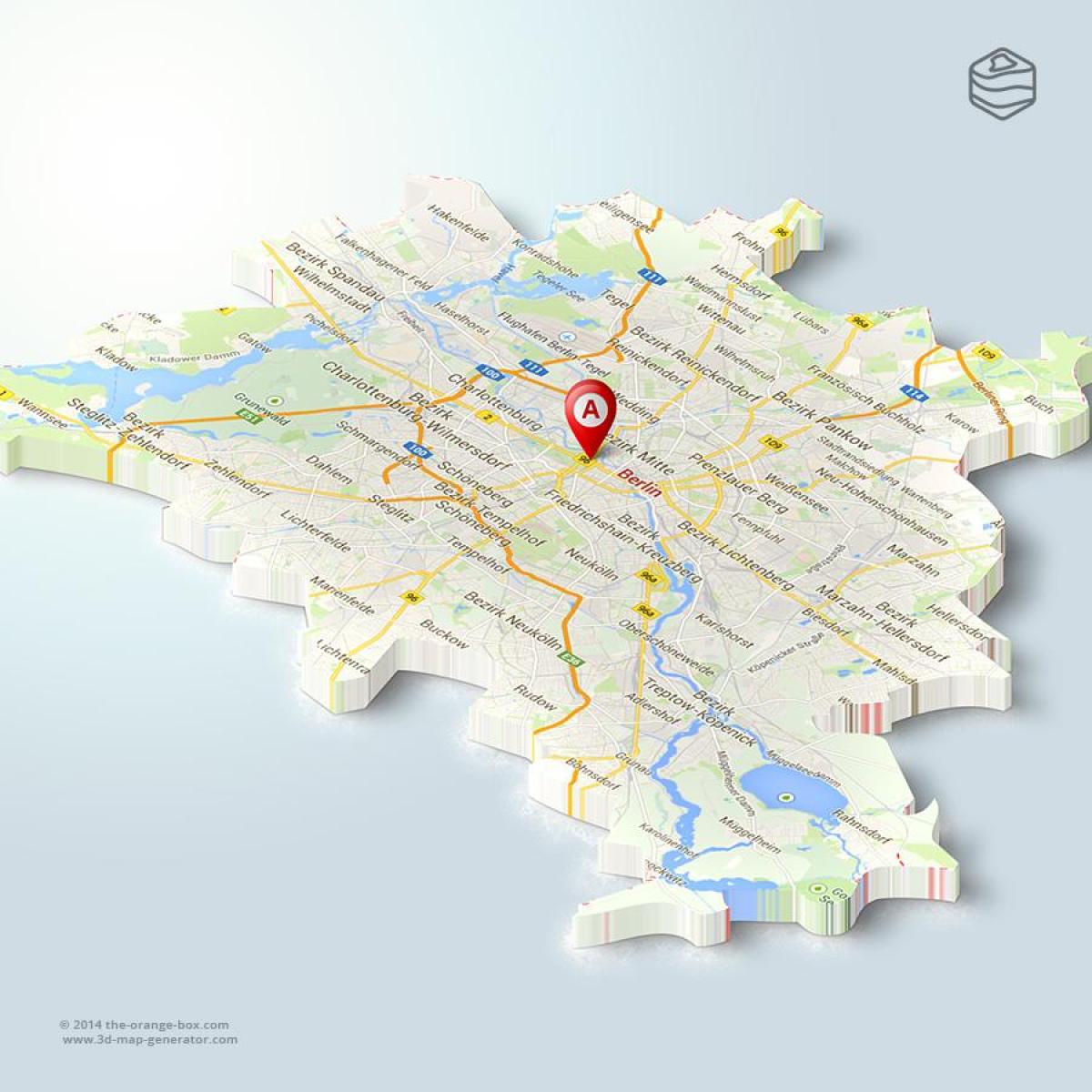 mapa de berlín 3d