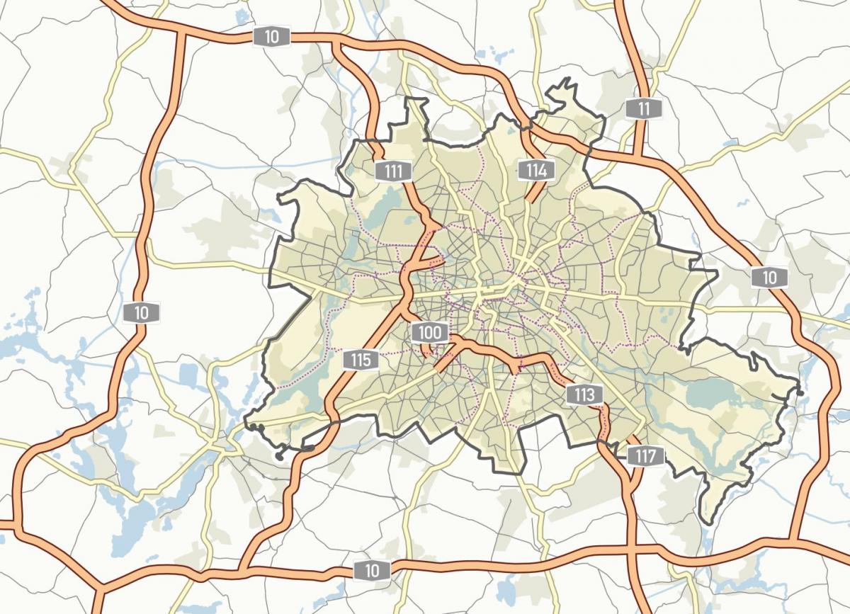 mapa de calle de berlín, alemania