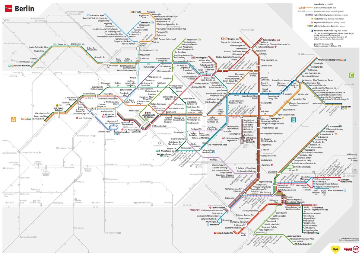 bvg mapa de la ruta