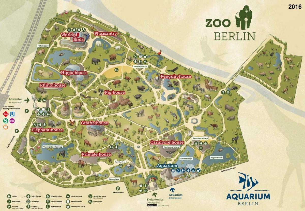 mapa del zoo de berlín
