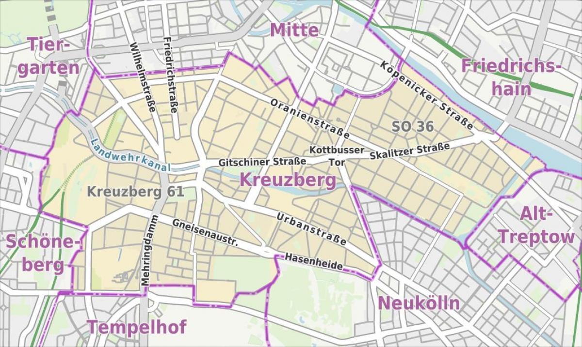 berlín kreuzberg mapa