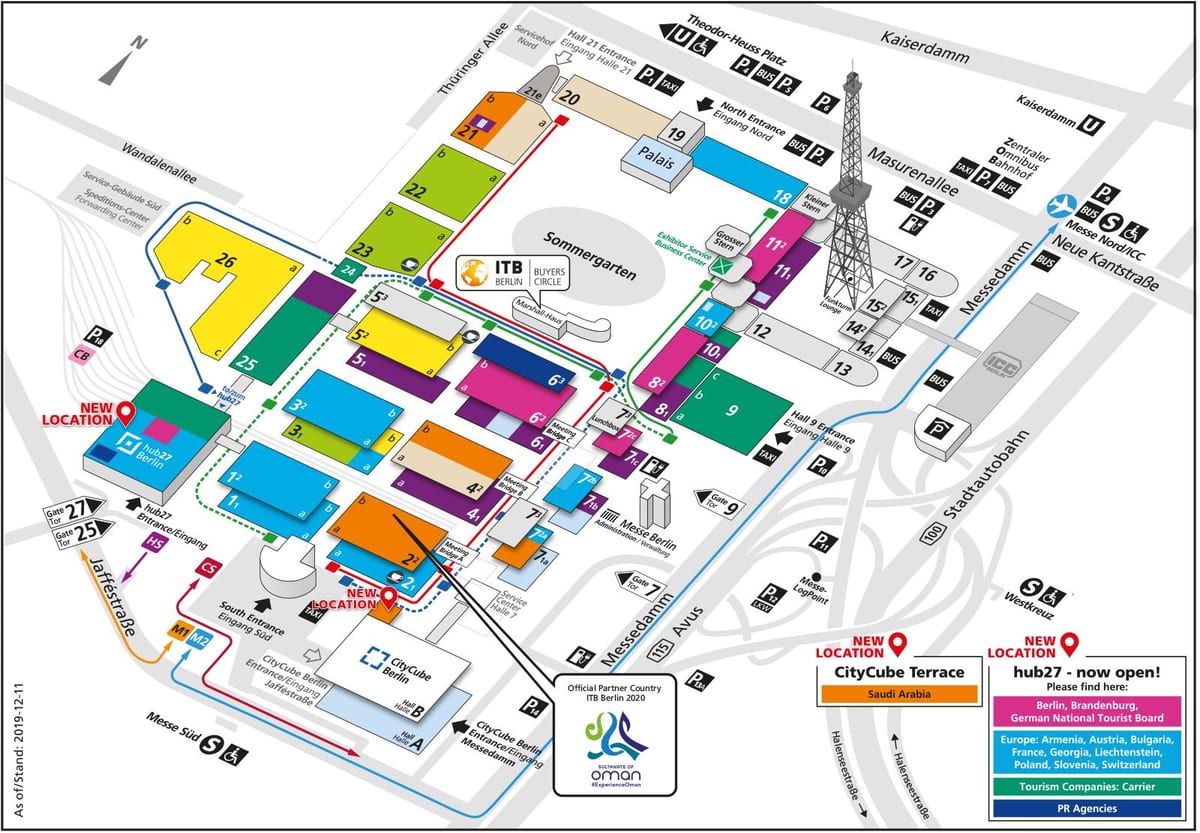 mapa de la messe de berlín