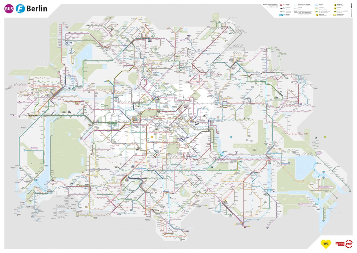 berlín líneas de autobús mapa