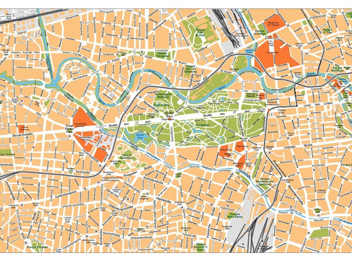 berlin centrum mapa