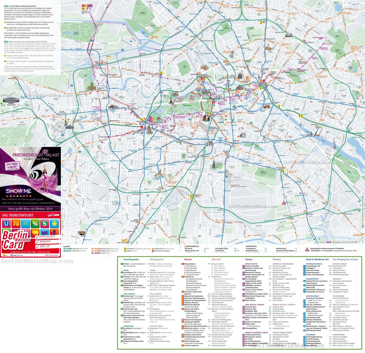 visita de la ciudad de berlín mapa