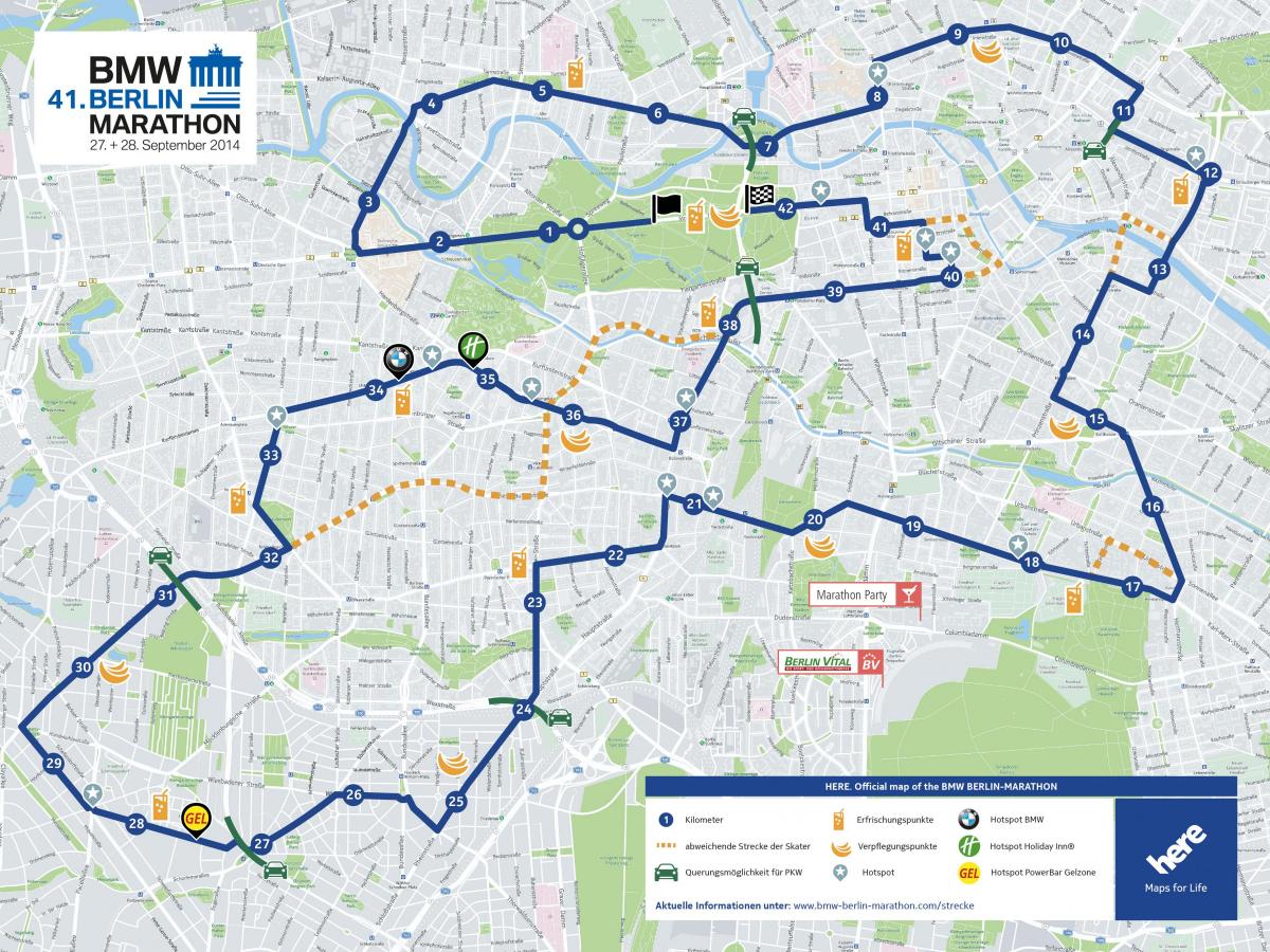 mapa de la maratón de berlín 