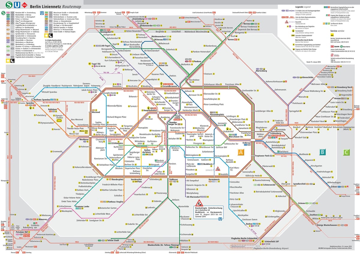 s-bahn mapa