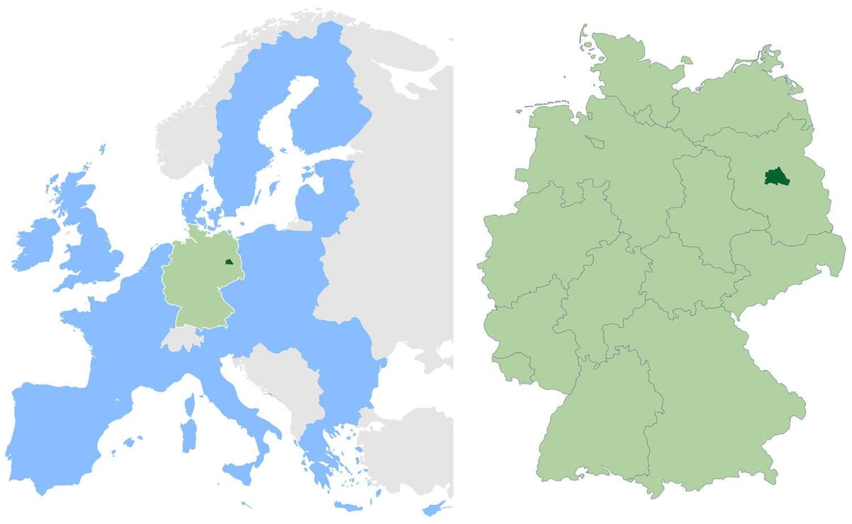 berlín ubicación en el mapa del mundo