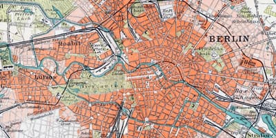 Mapa de la antigua berlín