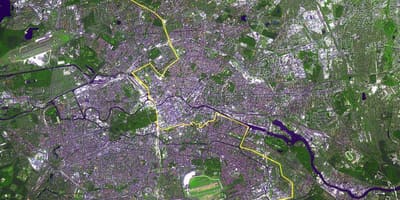 Mapa de berlín satélite
