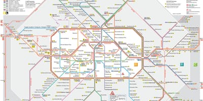 Berlín mapa de la red