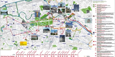Berlín bus hop on hop off mapa