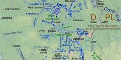 Mapa de berlín ríos