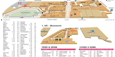 Mapa de centro comercial de berlín
