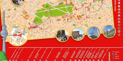 Berlín hop on off el mapa del recorrido