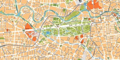 Berlin centrum mapa