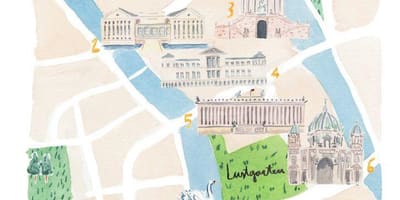 Mapa de museo de berlín